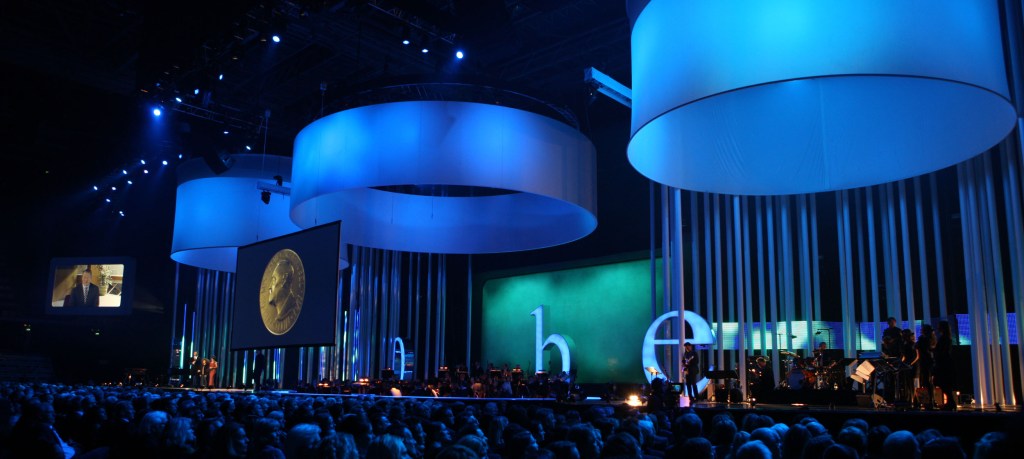 Photo of stage at 2009 Nobel Peace Prize Concert
