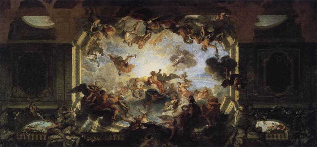 Painting titled Assembly of the gods